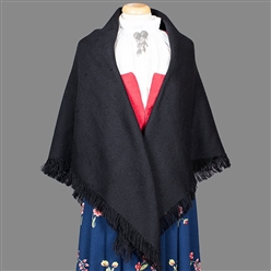 Bilde av BUNADSJAL MED KONGLEBORD