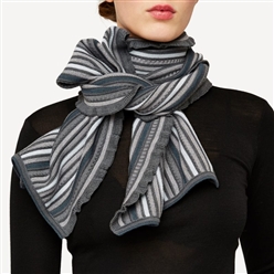 Bilde av Sjal m grå og gul