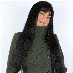 Bilde av Helle tovet ullkåpe grønn