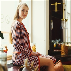 Bilde av GINGHAM GRAPH WRAP Skjørt