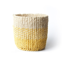 Bilde av Sisal kurv gul M