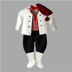 Bilde av Strikkepakke bunad fra Trøndelag til gutt