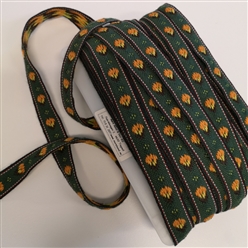 Bilde av Vevd bånd med rose fra Den gamle ringeriksdrakten 