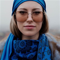 Bilde av Marit skjerf blå