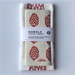 Bilde av Gavesett kongle rød 