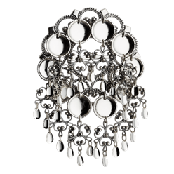 Bilde av Sølje med 16 mm trådkantlauv, oksidert. 198101