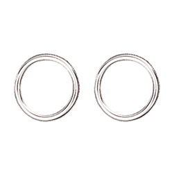 Bilde av Maljering 13 mm par, kvit. 785413 