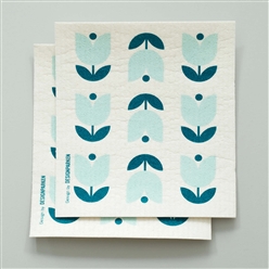 Bilde av Kjøkkenklut tulipan blå