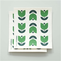 Bilde av Kjøkkenklut tulipan grønn