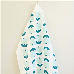 Bilde av Håndkle tulipan blå