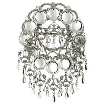 Bilde av Sølje med 16 mm trådkantlauv, oksidert, 199101