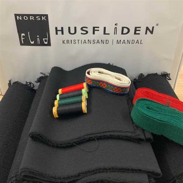 Materialpakke Plissestakk Vest-Agderbunad