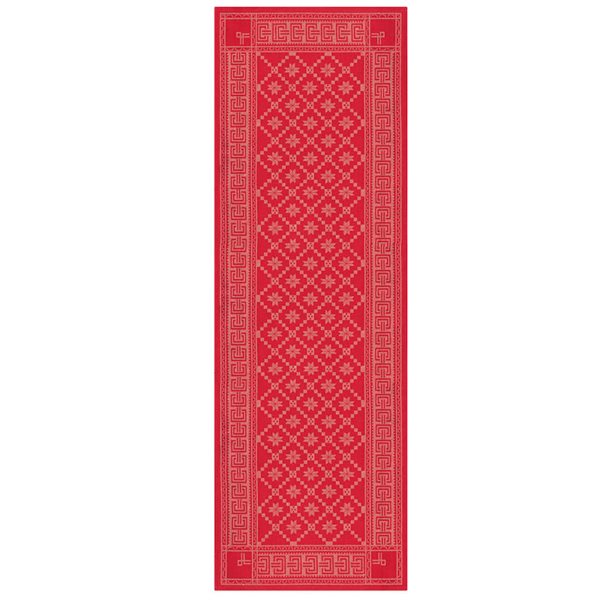 Åttebla 50x150 cm rød