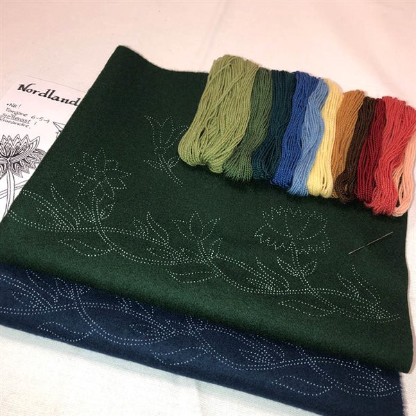 Materialpakke Nordlandsbunad prøvelapp