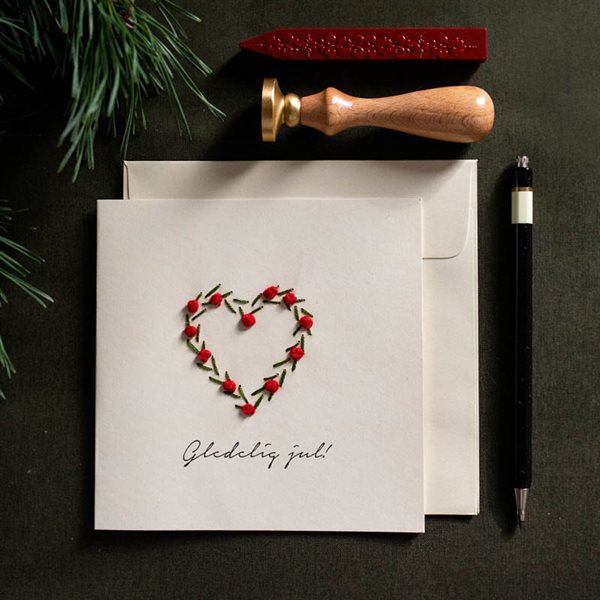 Julekort hjerte