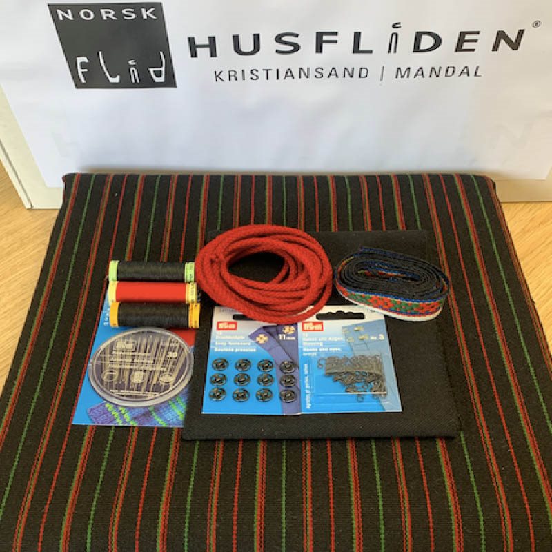 Materialpakke Stripestakk Vest-Agderbunad