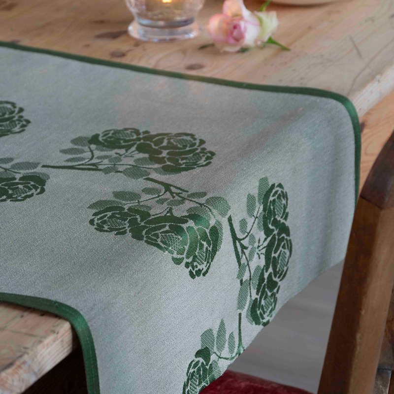 Løper peon beige med grønn