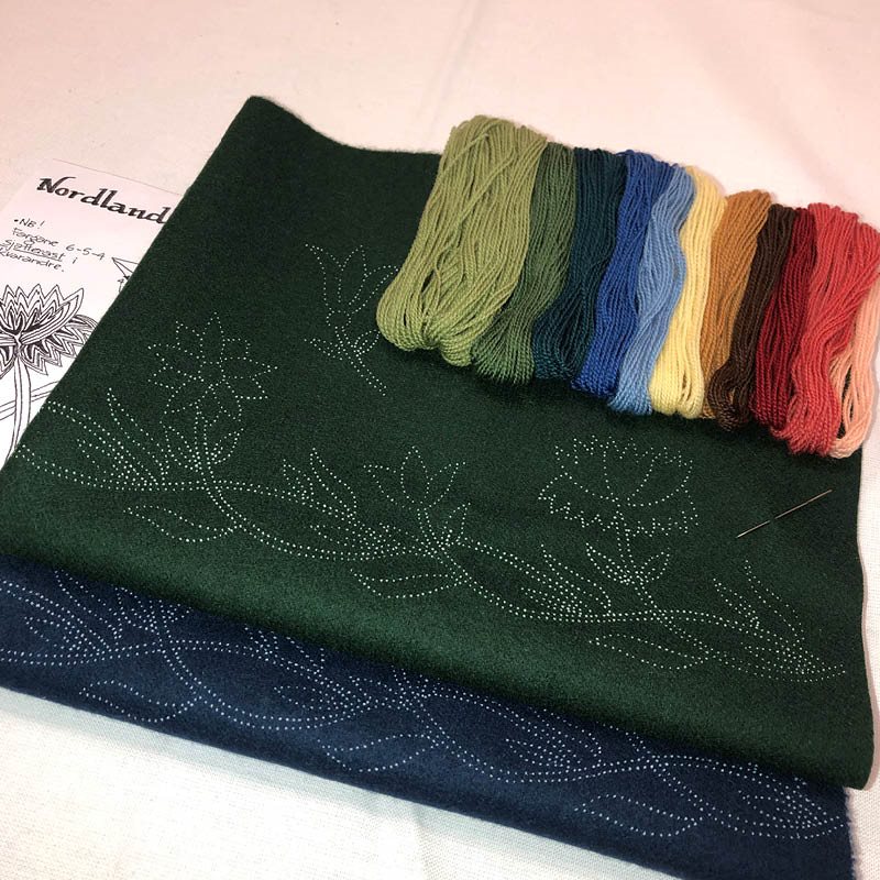 Materialpakke Nordlandsbunad prøvelapp