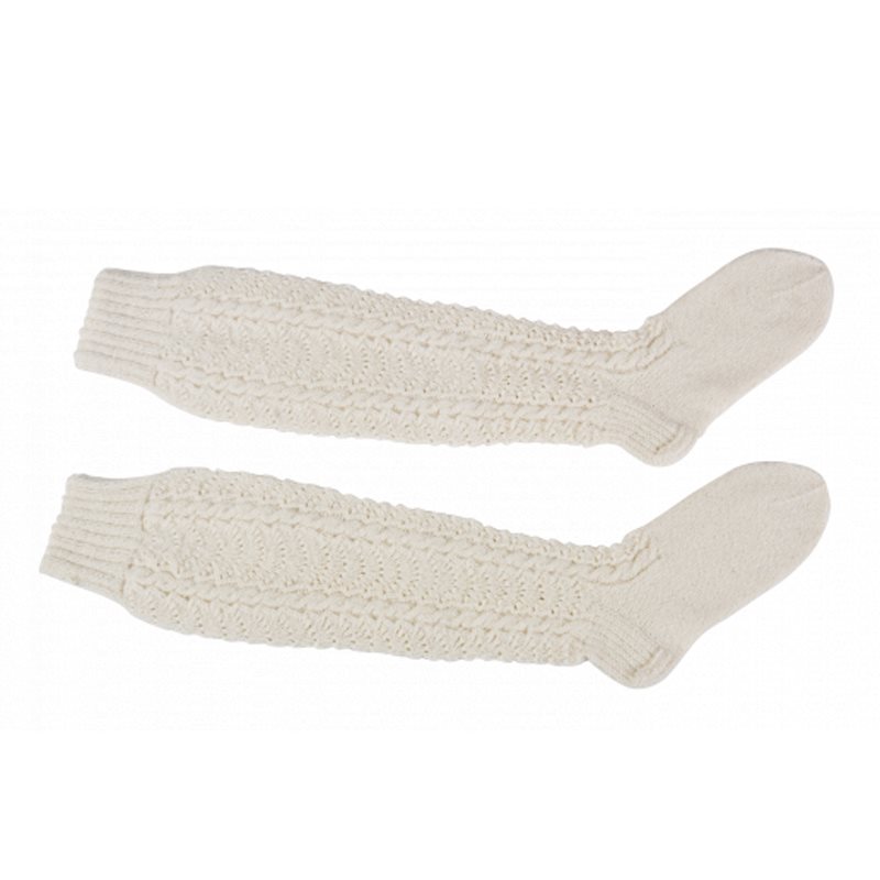 Bunadsstrømper til herre, havskummønster