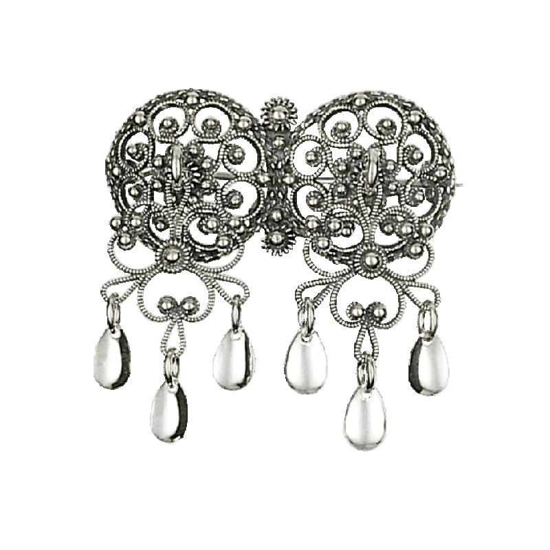 Halssølje med drypplauv, oksidert. 206105