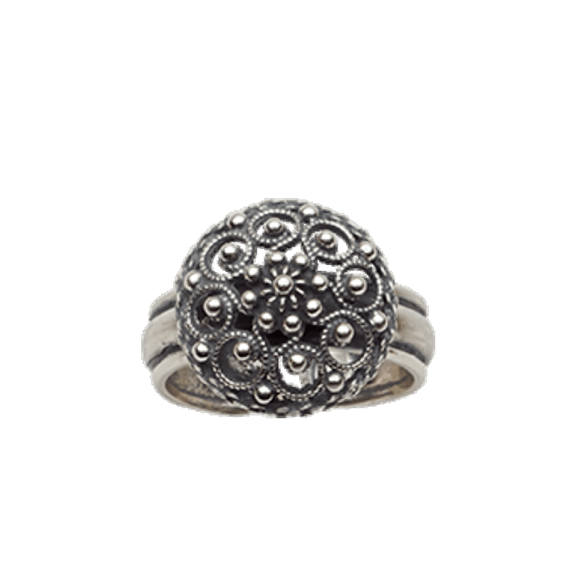 Bunadsring filigran, oksidert. 373100