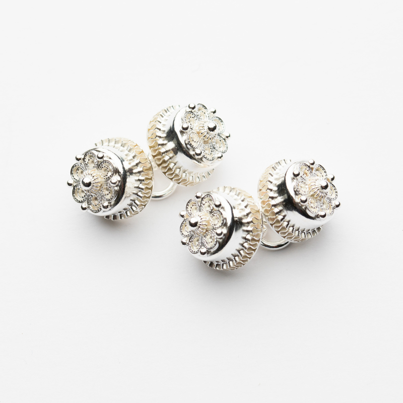 MANSJETTKNAPPER, STORE BLANKE